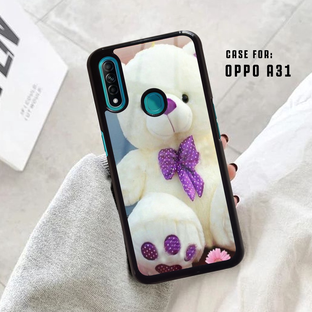 LARIS Case Hardcase OPPO A31/A8 Case Boneka GLOSYY 2D Case - Cassing Handphone Untuk Pria , Wanita ,