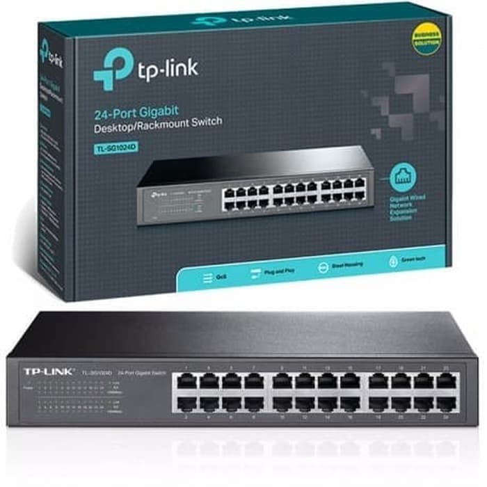 Jual TPLINK TLSG1016D 16 Port Gigabit Desktop/Rackmount Switch Hub