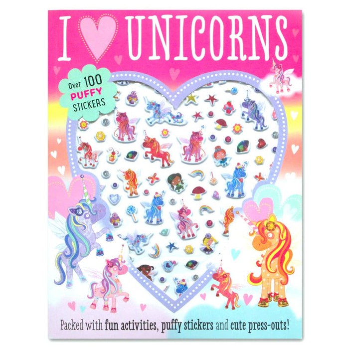 

BUKU IMPORT PUFFY STICKER ACTIVITY BOOK UNICORNS 100 STICKERS