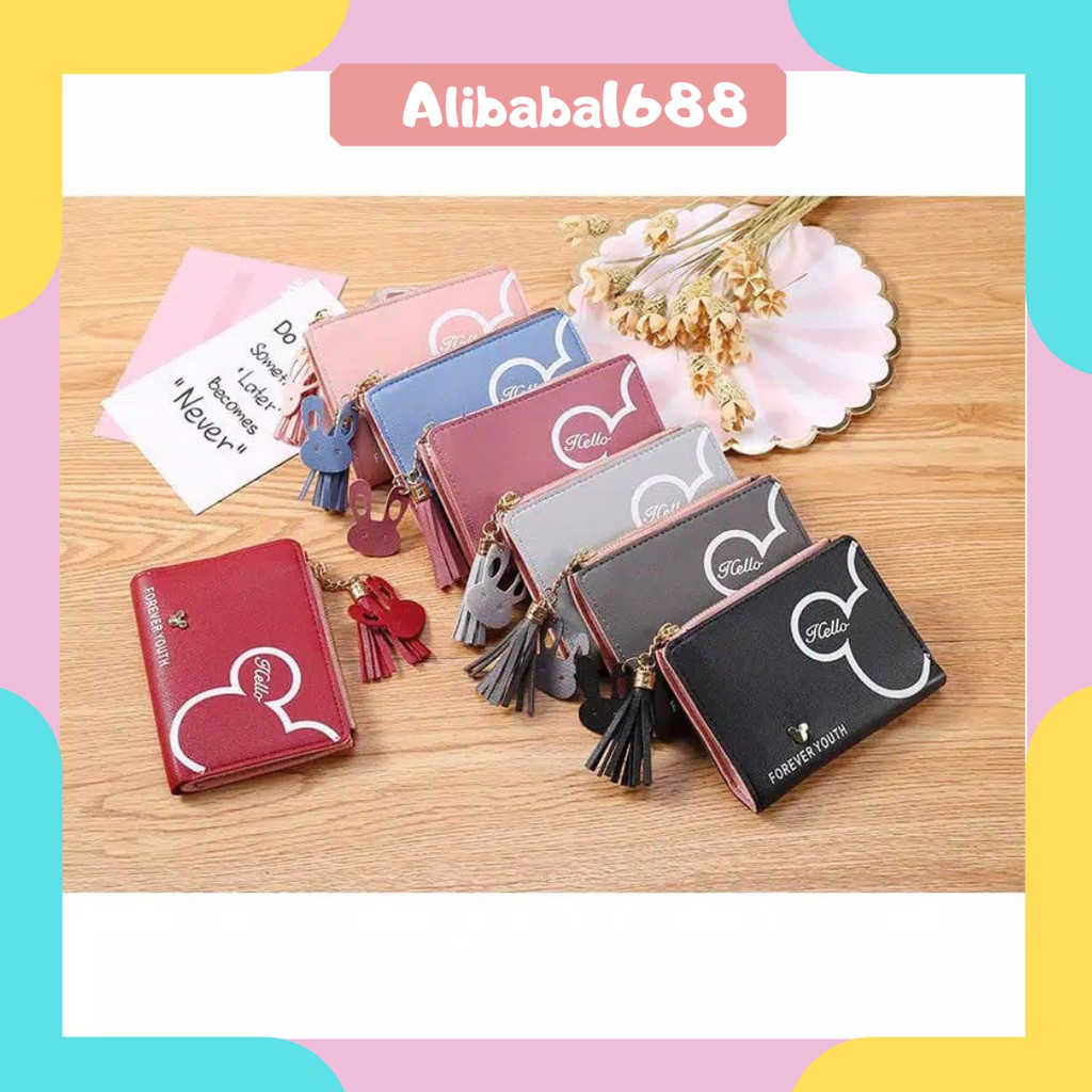 *ALIBABA1688* Dompet Wanita D109 Import Murah Dompet Lipat Kecil Lucu Cantik