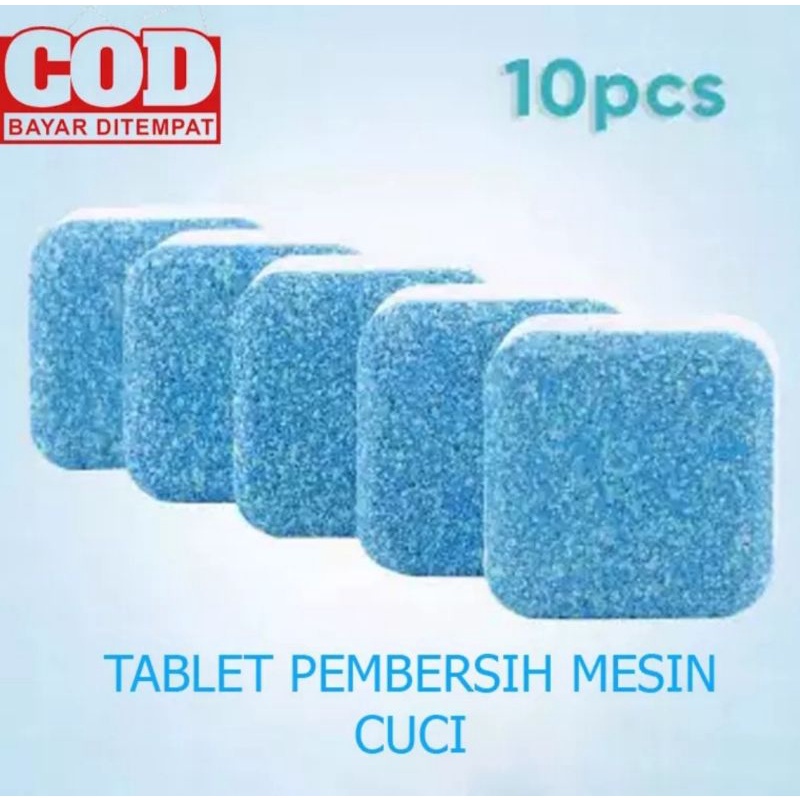 10 Pcs Tablet Pembersih Mesin Cuci / Alat Pembersih Mesin cuci