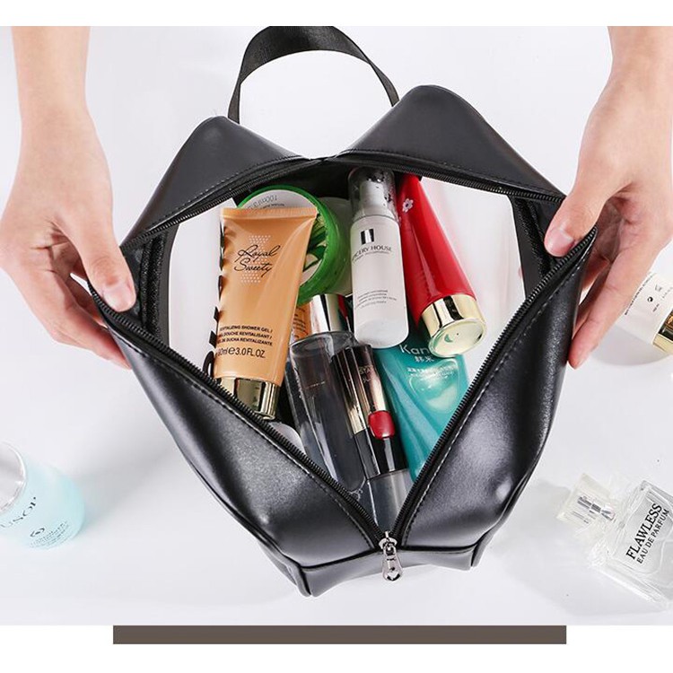 Tas Kosmetik AOMI transparan toiletry /Pouch Make Up Travel Transparan Waterproof 91060-91061-91062