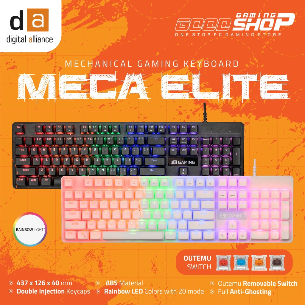 Digital Alliance Mecha Elite Full Size Mechanical - Gaming Keyboard