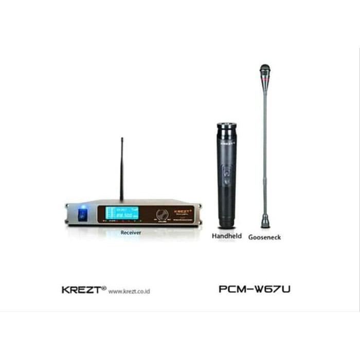 Mic Wireless Podium Meja KREZT PCM W67U