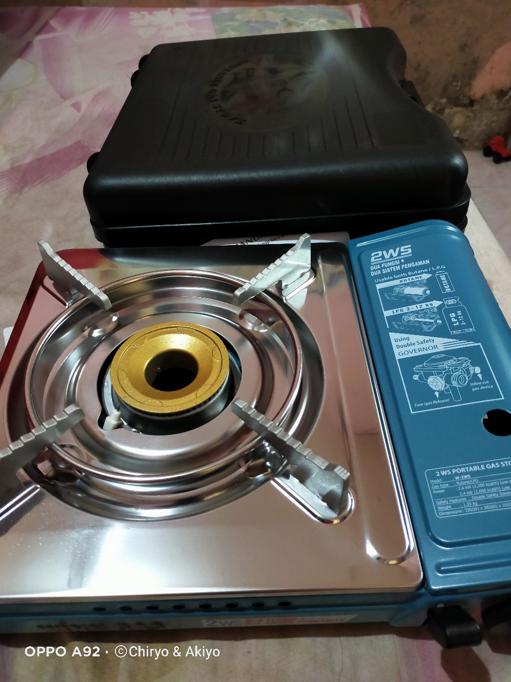 Kompor Portable Winn Gas 2 Ws - 2ws 2in1 Gas Kaleng + Elpiji