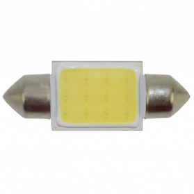 Lampu Interior Mobil LED COB Dome Light 41mm c5w BA9S 1 PCS - White