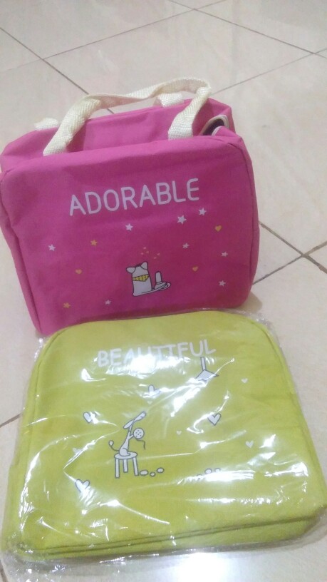 Tas Bekal Makan Panas Dingin - Iconic Insulated Lunch Bag Kartun Hewan