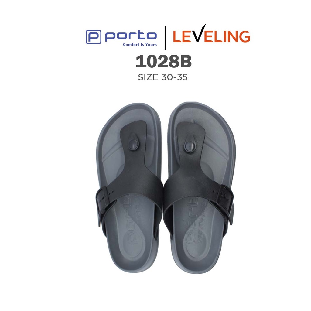 1028B - Porto Leveling Sandal Jepit Karet Harian Anak Laki-Laki Nyaman Anti Licin Awet