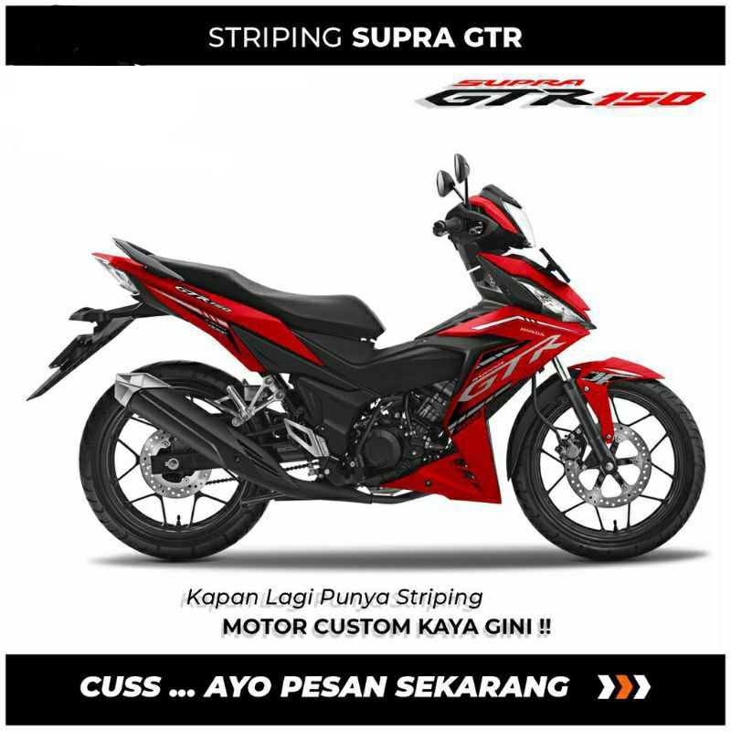 STRIPING STIKER HONDA GTR / STICKER VARIASI HONDA SUPRA GTR