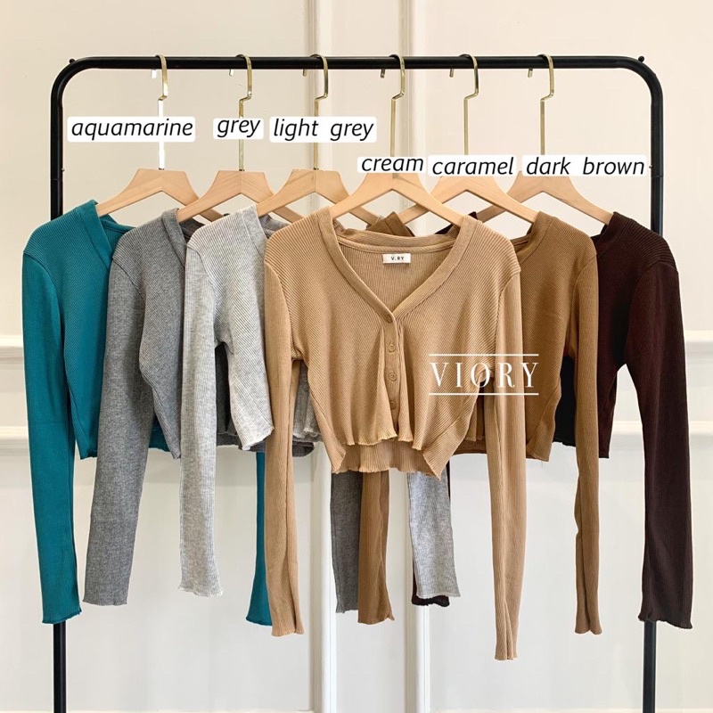 CROP RIB OUTER (outer wanita/ outer pendek)