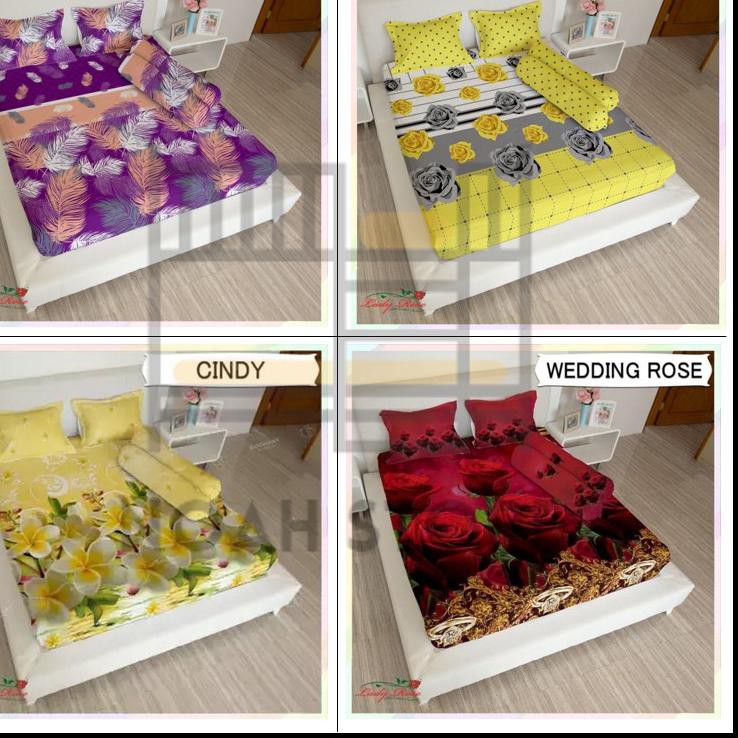 ❃baru♥ Sprei Lady Rose uk. King (180x200) dan uk. Queen (160x200) motif bunga bunga kombinasi ✱