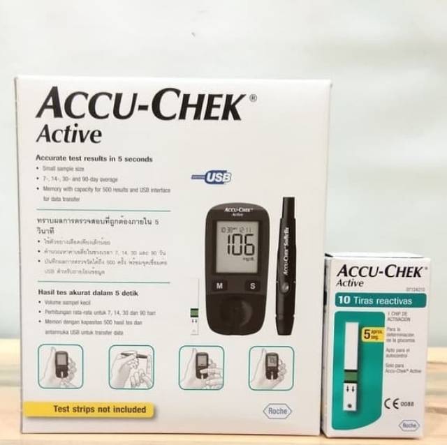 Alat Accu chek active/alat cek gula darah/alat tes gula darah Accu check active