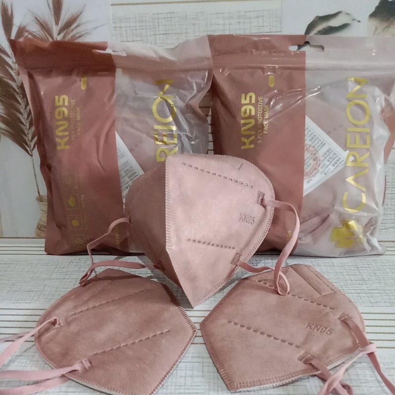MASKER KN95 NUDE PINK / MASKER KN95 SHRIMP PINK