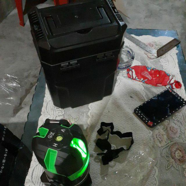 Lot Timbangan Waterpass Laser Green 2 Garis Self-leveling Projector Green Laser 2 Lines