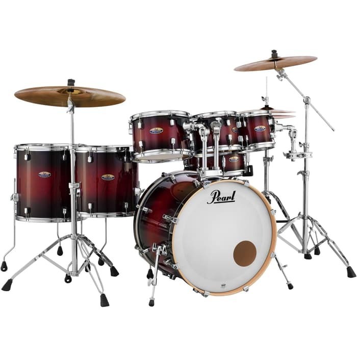 PEARL DMPC927SP DECADE MAPLE RED SPARKLE 7 PCS DRUM SET