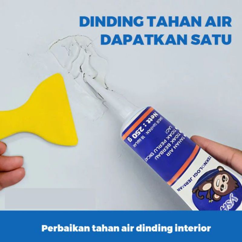 cream penambal lubang dinding ajaib praktis original lengkap dengan alat pertukangan