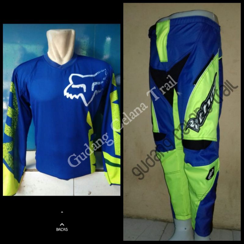 jersey set fox biru