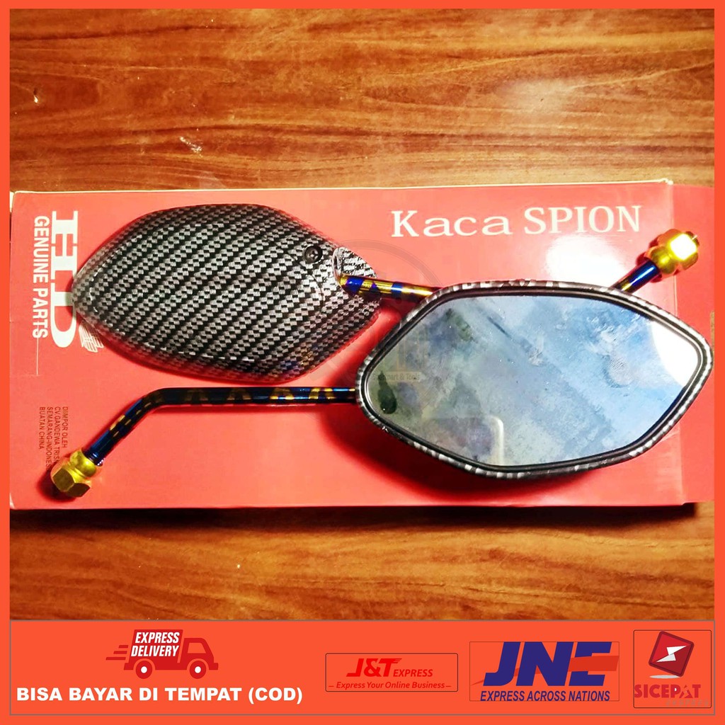 KACA SPION VARIASI CARBON ALL TYPE MOTOR HONDA MATIC DAN BEBEK