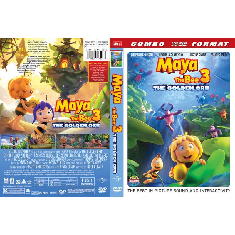 Kaset Film Kartun MAYA THE BEE 3 THE GOLDEN ORB