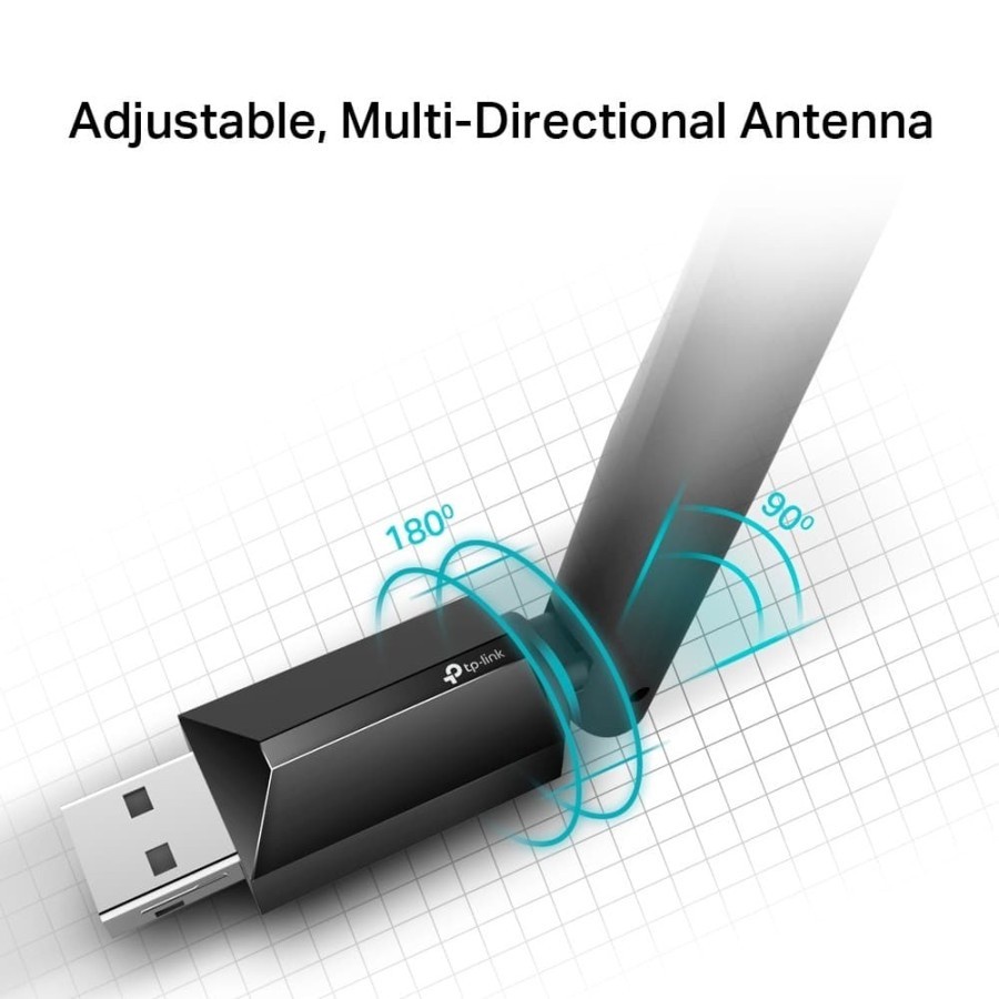 TP-LINK AC600 High Gain Wireless DualBand USB Adapter Archer T2U Plus