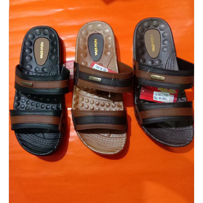 SENDAL KARET NEW,ERA PRIA/ORIGINAL 100%ASLI