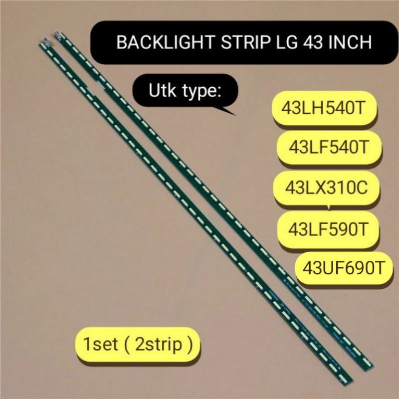 BACKLIGHT LED STRIP LG 43LF540T 43LH540T 43LX310C 43LF590T 43UF690T