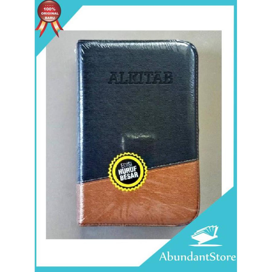 READY-STORE ALKITAB EDISI HURUF BESAR SAMPUL RESLETING - ALKITAB LANSIA - LAI - HITAM