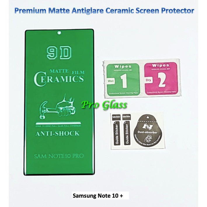 Samsung Note 10 / Note 10 PLUS Matte Antiglare Shock Ceramic Screen Protector