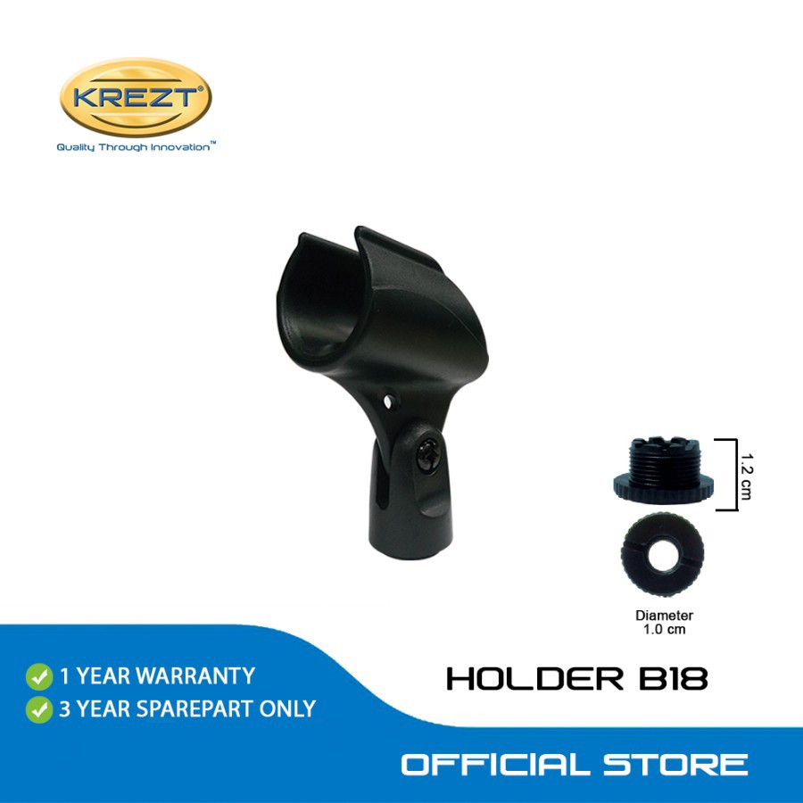 HOLDER MICROPHONE B18 PLUS MUR CONNECTOR - B18 M3SMALL