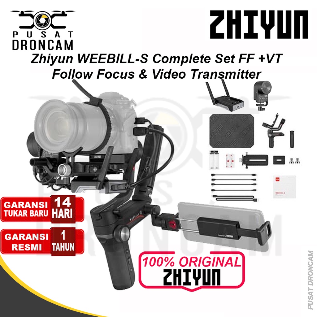 Zhiyun WEEBILL-S Complete Set FF +VT Follow Focus & Video Transmitter