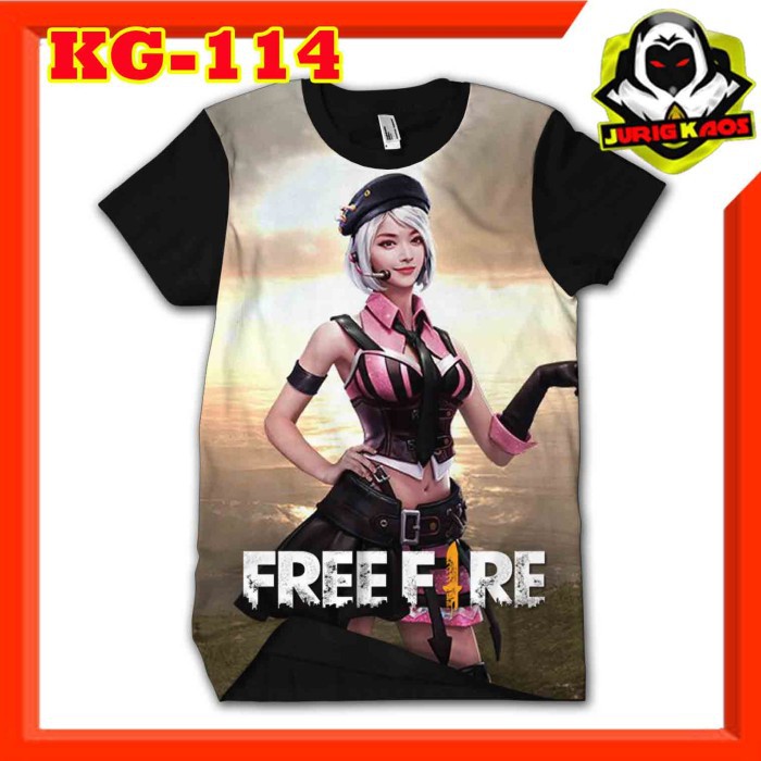 Kaos Kapella Free Fire Baju Game Mabar Anak Remaja Dewasa