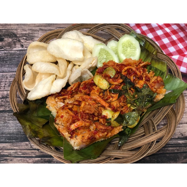 

Nasi bakar ayam suwir