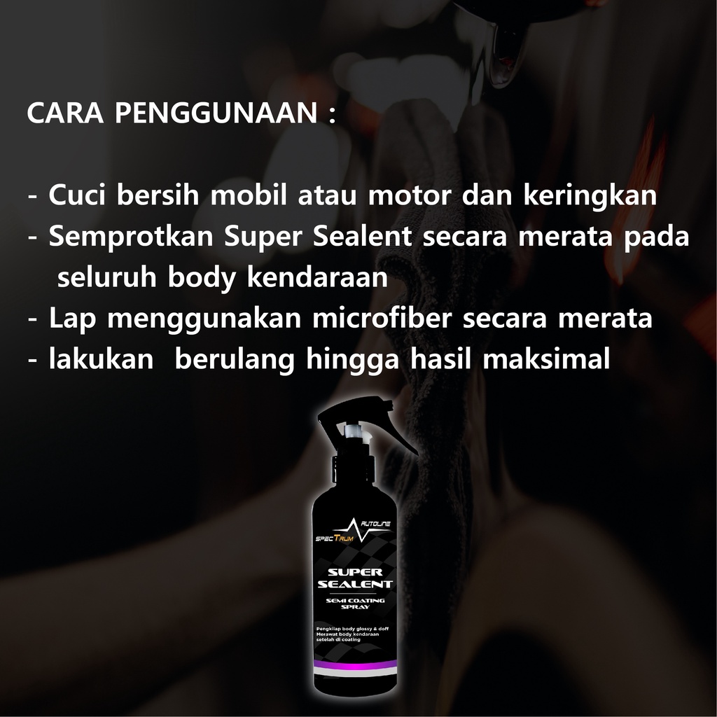 SPECTRUM SPLAY SEALENT SEMI COATING MOBIL MOTOR DOFF GLOSSY EFEK DAUN TALAS BISA COD PGM