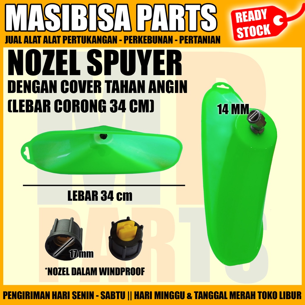 SPUYER / NOZZLE SPRAYER / NOZEL PLASTIK CORONG ANTI ANGIN BESAR