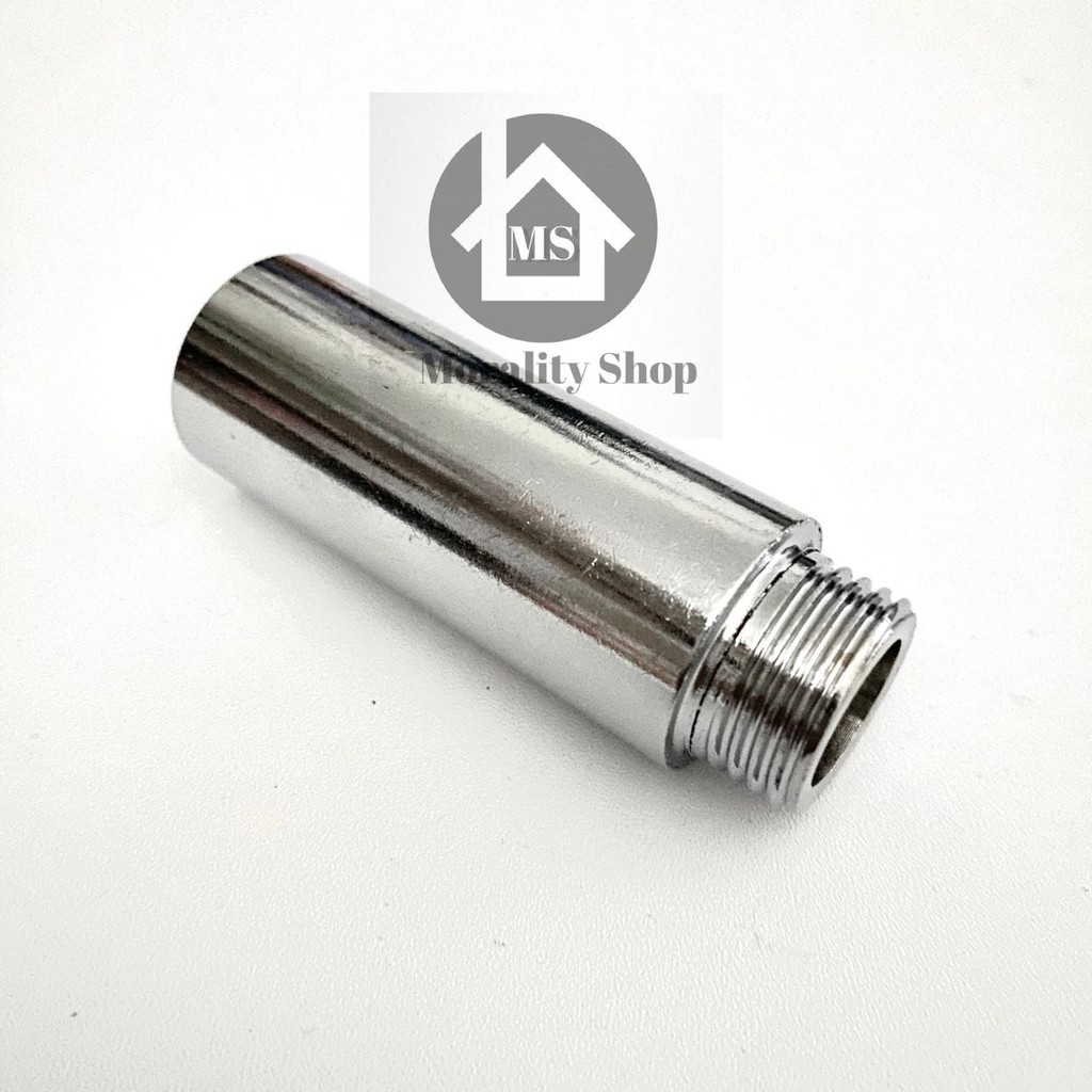 Sok Kran Nepel Stainless 7cm 1/2 Inch - Sokran Fitting sambungan pipa pralon nepel stenlis naple SK7