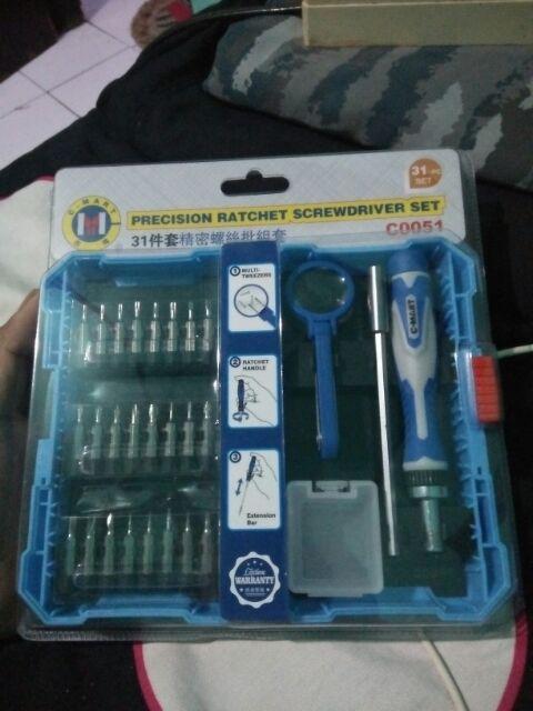 Obeng Set Ratchet Rachet 31 Pcs C-mart / Precision Ratchet Screwdriver