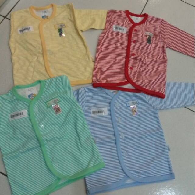 Baju bayi tangan panjang nova motif garis