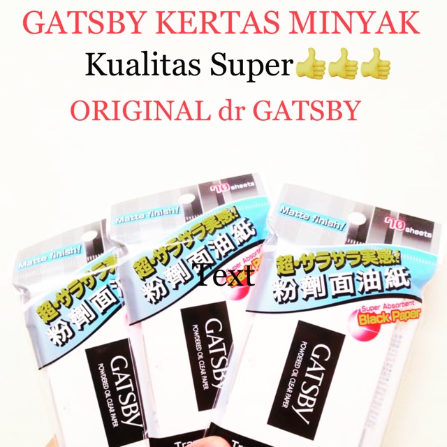 Gatsby tissue wajah. Tissue paper. Facial paper.