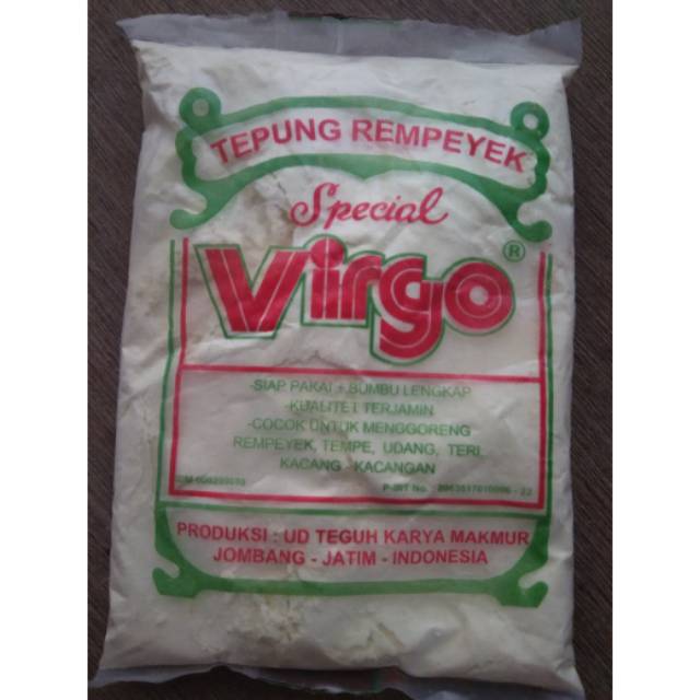 

Tepung Rempeyek Virgo ENAK MURAH 30 gram dan 60 gram