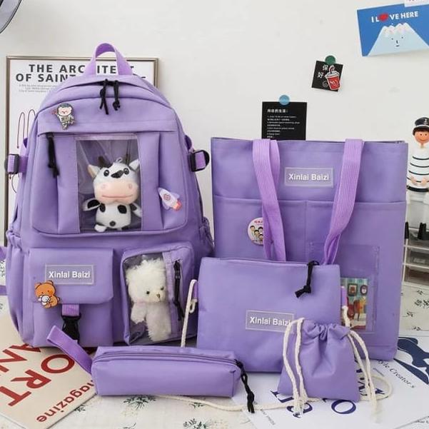 (TERBAIK) Tas Sekolah Anak SD SMP SMA Wanita Perempuan Tas Backpack Ransel Sekolah Tas Kerja Wanita 