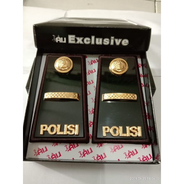 TPH Exclusive LUX Polisi IODA CATUR -Pangkat PDH IPDA COKLAT -TPH IPDA  POLISI