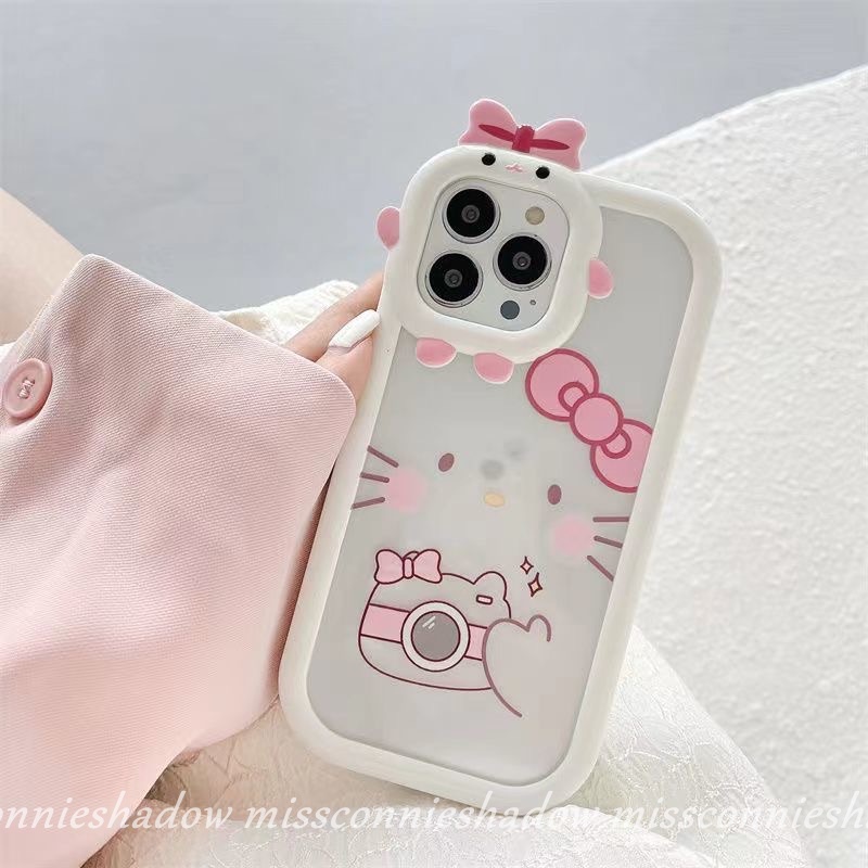 Soft Case Motif Hello Kitty 3D Untuk OPPO A57 A17 A15 A55 A16K A96 A95 A12 Reno 7Z 5F 5 4F A74 A76 A7 A54 A9 A5 A53 A5s A16 A15s A31 A5N A16 A16S A32 A3s