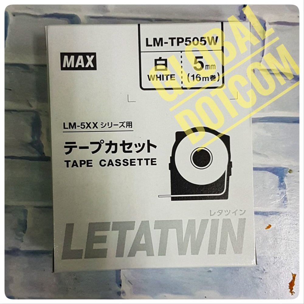 

Unik LABEL MAX LETATWIN 5MM WHITE LM-TP505W print