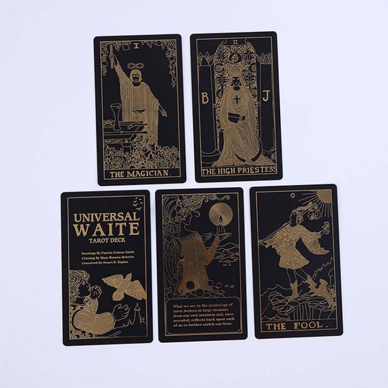 Neo Rider Waite Tarot BLACK Pvc Waterproff with manual paper