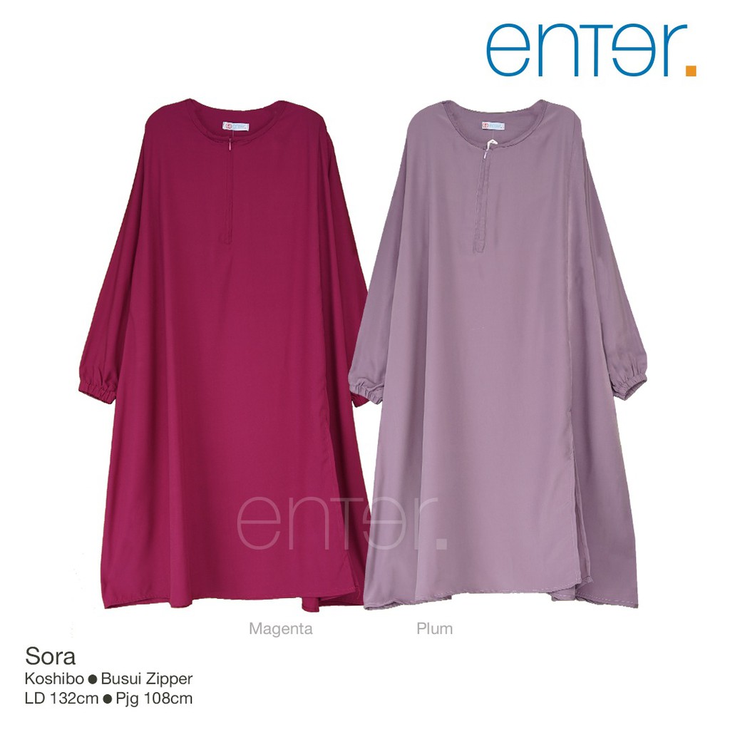 SORA Long Tunik Jumbo / Atasan Big size muslimah ld 130