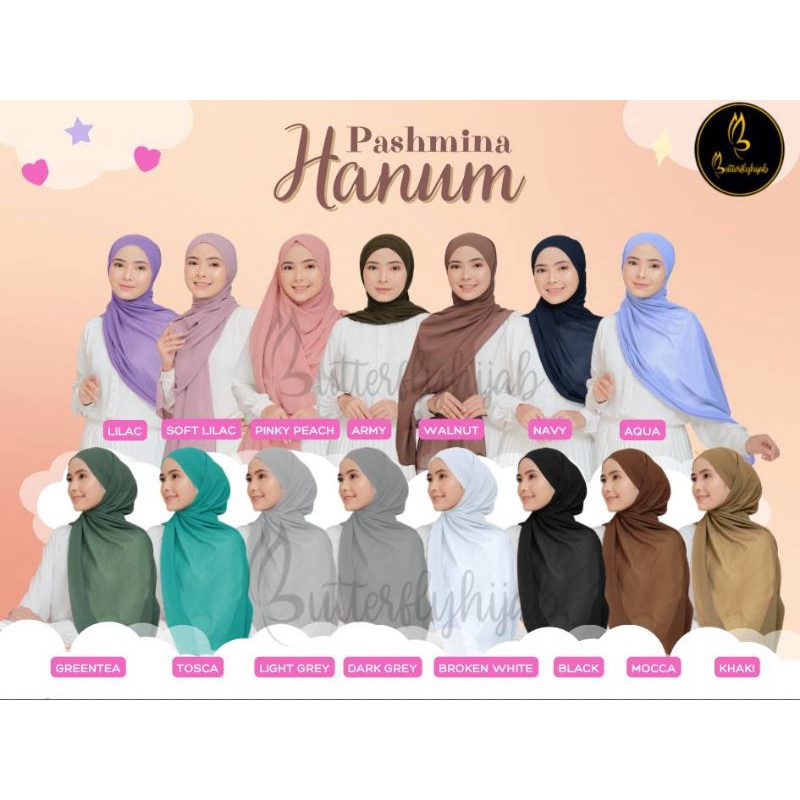 HIJAB PASHMINA HANUM BUTTERFLY HIJAB • ORIGINAL