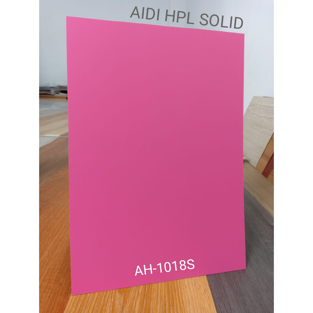 AH 1018S DEEP PINK HPL PINK TUA POLOS HPL SOLID MATT HPL PINK DOFF MATTE HPL POLOS HPL AIDI 1018 S
