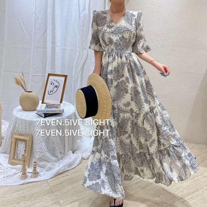 𝐑𝐄𝐀𝐃𝐘 𝐒𝐓𝐎𝐂𝐊 𝐒𝐀𝐅 - LILAC handy midi dress woman premium / korean summer dress / beachwear bali / dres