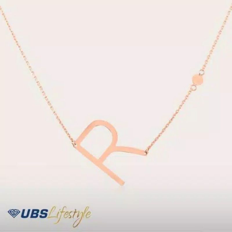KALUNG EMAS UBS ALPHABETA CARENDELANO R - ROSE GOLD 750 - KKV13750