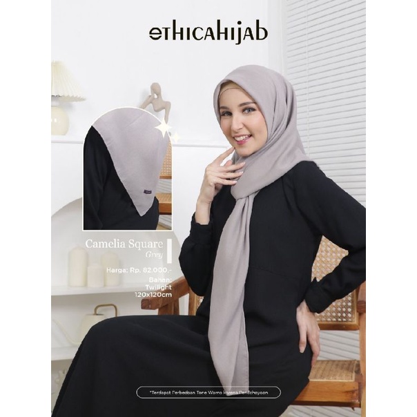 [READY] ETHICA CAMELIA SQUARE KERUDUNG SEGIEMPAT